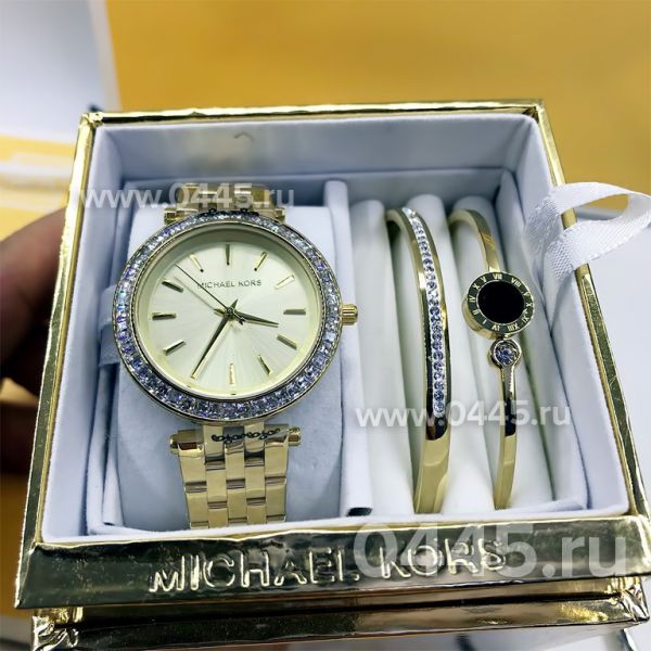 Часы Michael Kors - подарочный набор с браслетом (10218) Часы Michael Kors - подарочный набор с браслетом (10218)