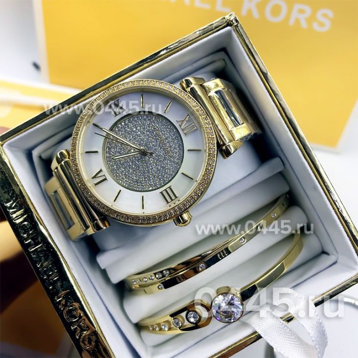 Часы Michael Kors - подарочный набор с браслетом (10220)
