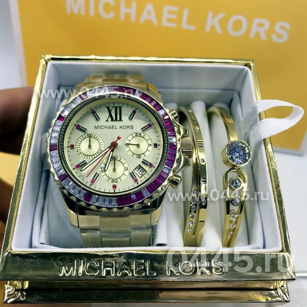 Часы Michael Kors - подарочный набор с браслетом (10222) Часы Michael Kors - подарочный набор с браслетом (10222)