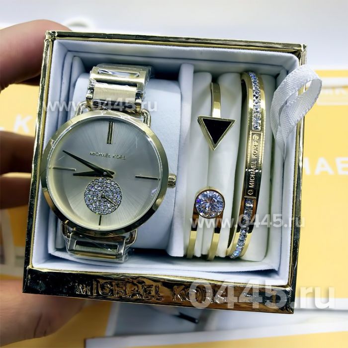 Часы Michael Kors - подарочный набор с браслетом (10240)