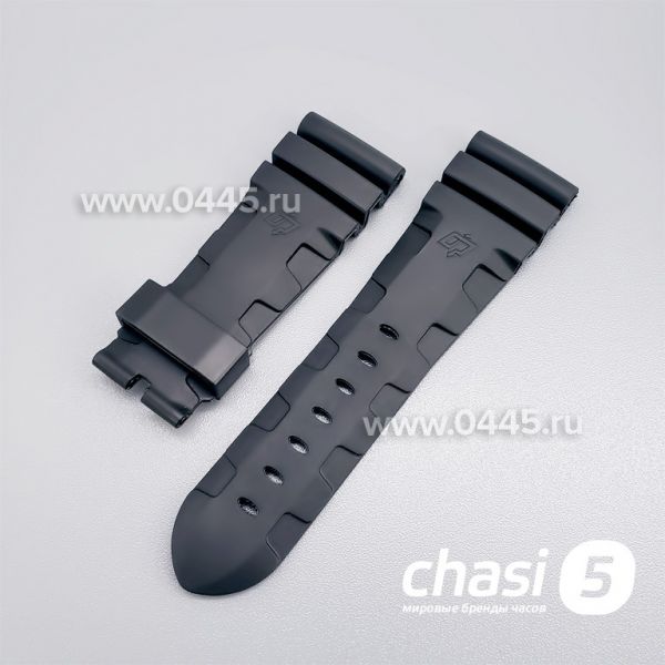 Ремешок Panerai мужской черный 26 мм (11143)