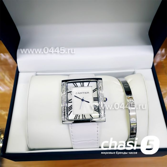 Часы Cartier - набор с браслетом (11905)