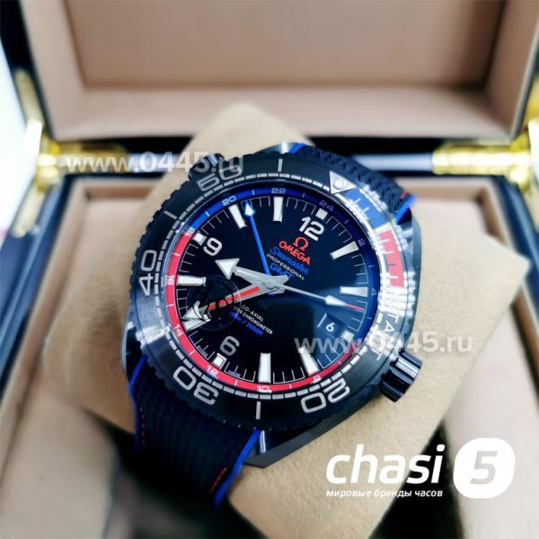 Часы Omega Seamaster Planet Ocean GMT - Дубликат (12502) Часы Omega Seamaster Planet Ocean GMT - Дубликат (12502)