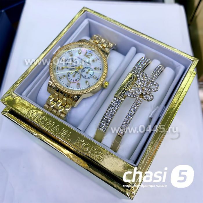 Часы Michael Kors - подарочный набор с браслетом (13400)
