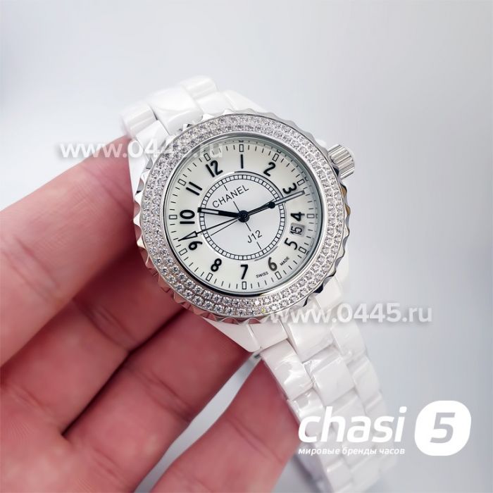 Часы Chanel J12 Diamonds White (15315)
