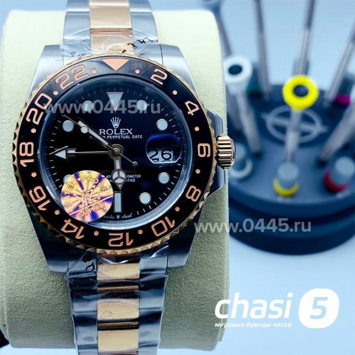 Часы Rolex GMT Master II Rose Gold (15869)