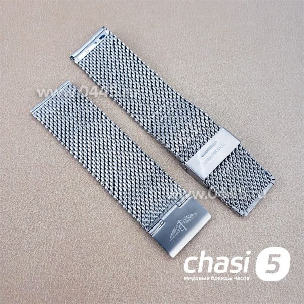 Браслет Breitling мужской серебристый (16722)