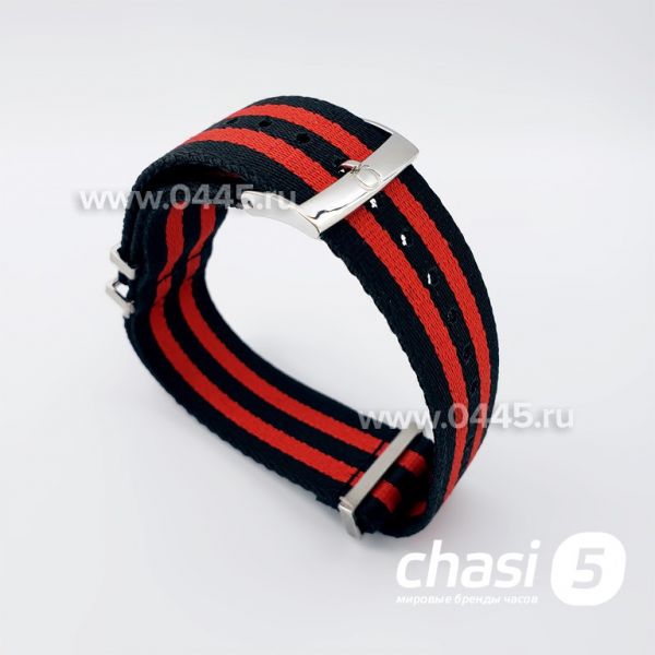 Ремешок Для Часов Omega красно черный (16822) Ремешок Для Часов Omega красно черный (16822)