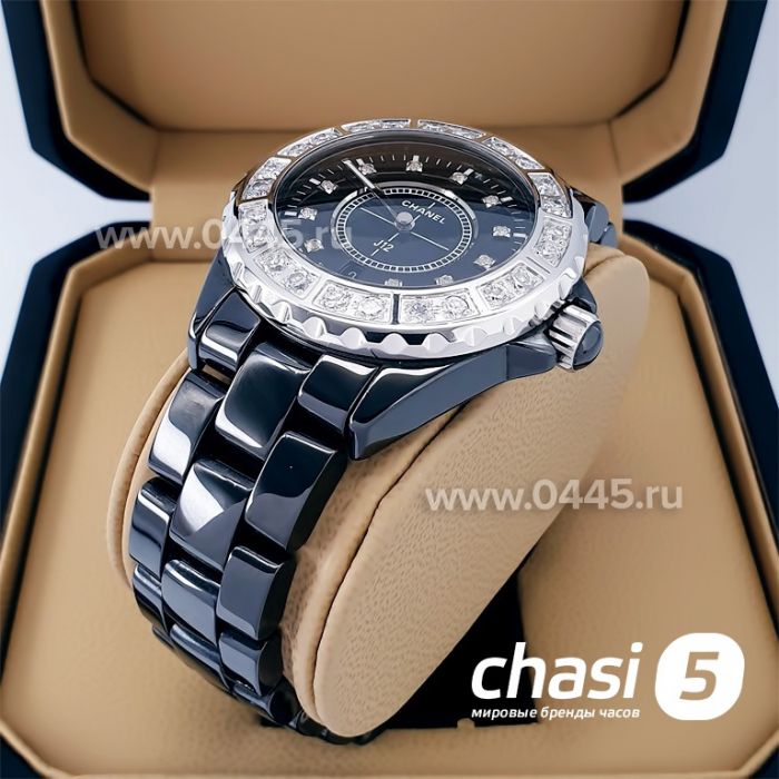 Часы Chanel J12 Diamonds Black (20564)