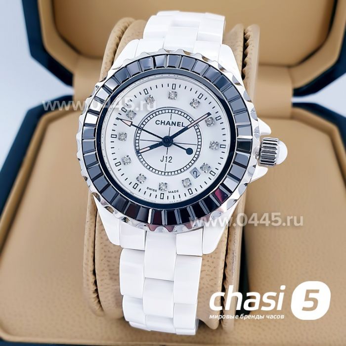 Часы Chanel J12 Diamonds White small (00314)