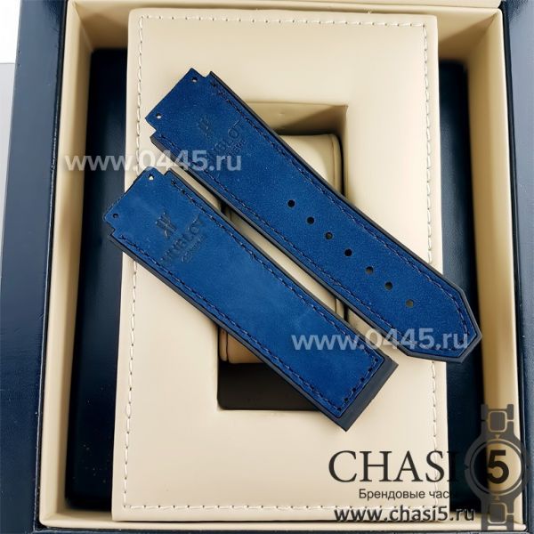 Ремешок для часов Hublot Classic синий - бархат (05596)