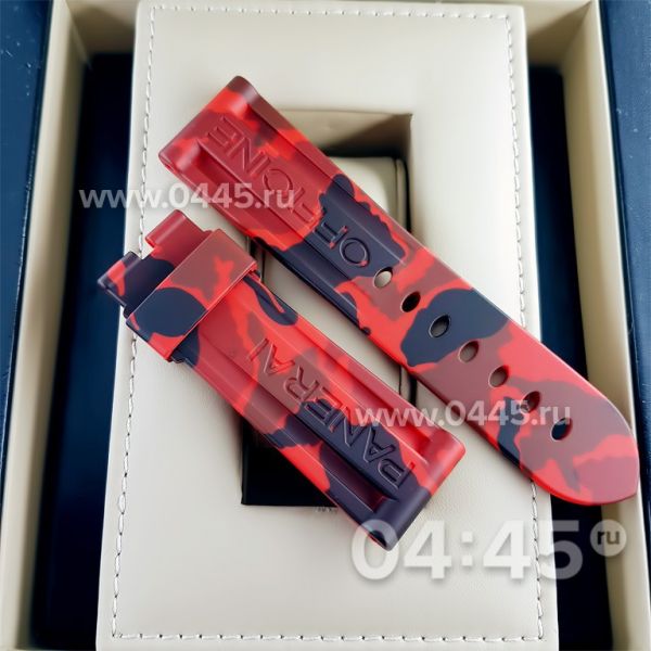 Ремешок Panerai мужской красный хаки(06535)