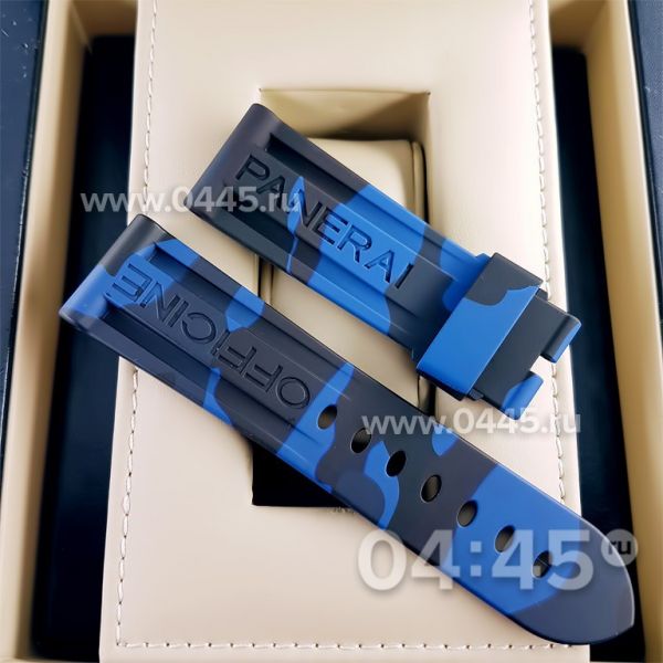 Ремешок Panerai мужской синий хаки (06536)