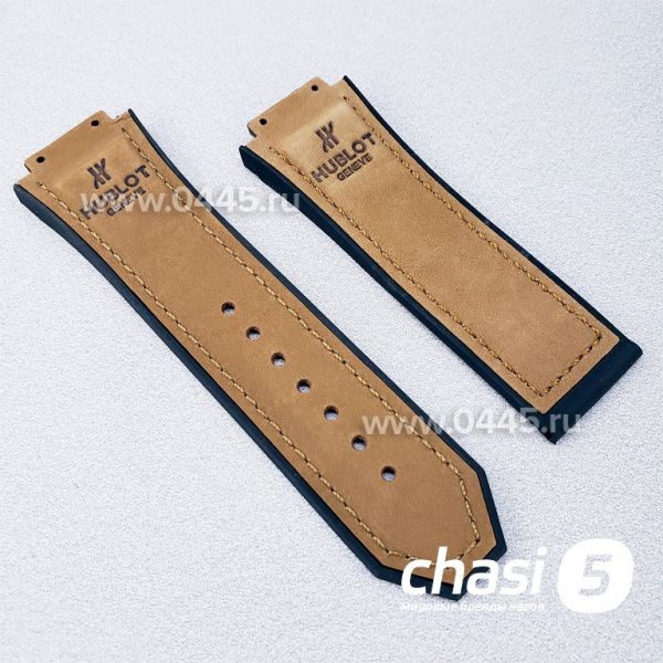 Ремешок Hublot мужской - 28 мм коричневый (06558)