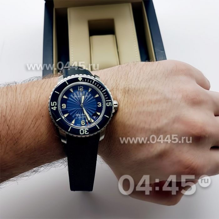 Часы Blancpain Fifty Fathoms Blue Dial Stainless (07874)
