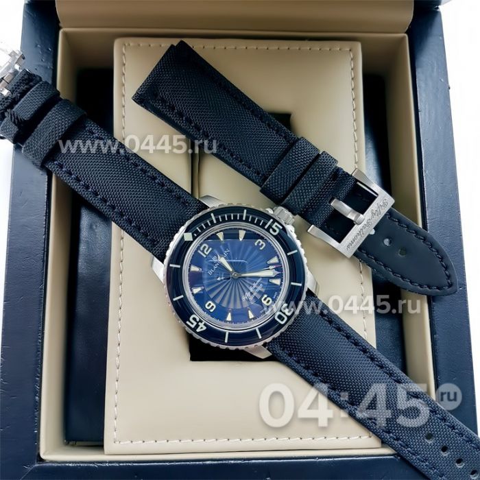 Часы Blancpain Fifty Fathoms Blue Dial Stainless (07874)