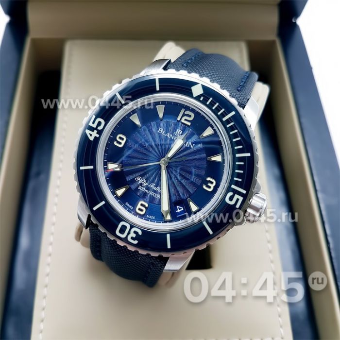 Часы Blancpain Fifty Fathoms Blue Dial Stainless (07874)