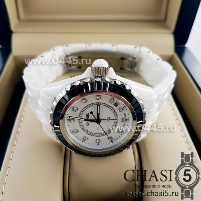 Часы Chanel J12 Diamonds White (00926)