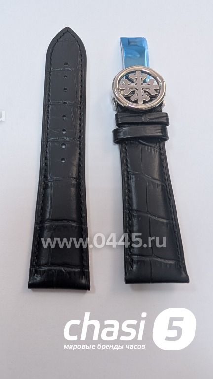 Ремешок Для Часов Patek Philippe черный 24mm (23935)