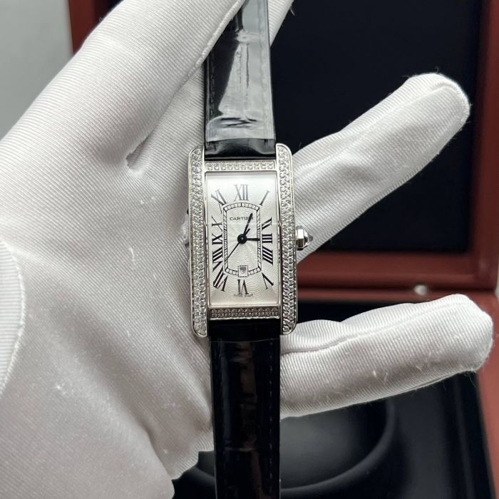 Часы Cartier Tank Americaine - Дубликат (725587)