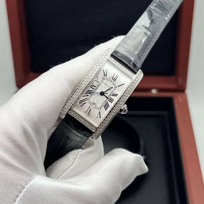 Часы Cartier Tank Americaine - Дубликат (725587)