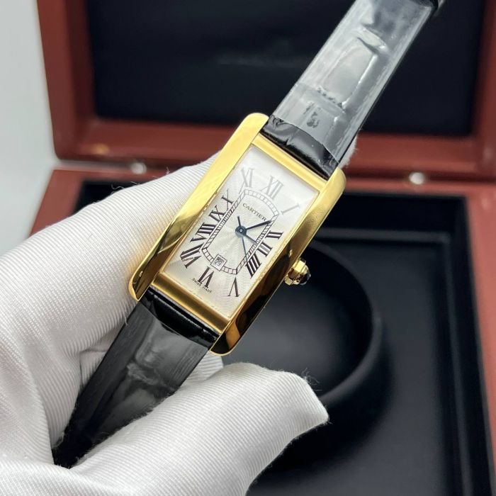 Часы Cartier Tank Americaine - Дубликат (725584)
